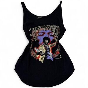 Graphic Tank Top Jimi Hendrix Band Tee Grunge SoftGrunge Alt Punk Goth Emo